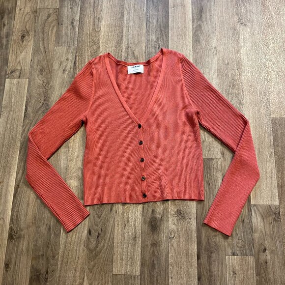 Old Navy Knit Button Front Cardigan Size Small Salmon Pink - Picture 1 of 6